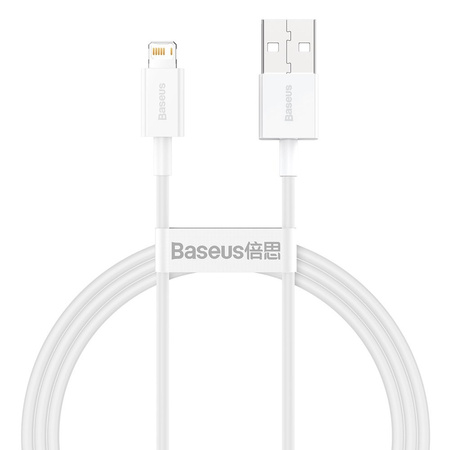 Baseus Superior kabel USB - Lightning 2,4A 1 m Biały (CALYS-A02)