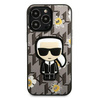 Karl Lagerfeld KLHCP13LPMNFIK1 iPhone 13 Pro / 13 6,1" szary/grey Flower Ikonik Karl