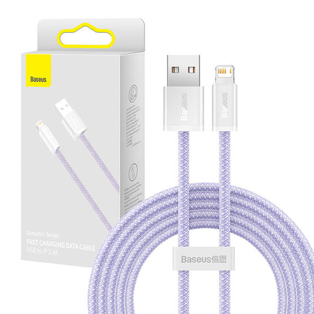 BASEUS KABEL USB DO LIGHTNING 2.4A 2M DO IPHONE 11 12 13 14 SZYBKO ŁADUJĄCY