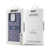 DKNY POKROWIEC SKÓRZANY DO IPHONE 15 PRO 6.1 MONO STRIPE Z LOGO METALOWYM