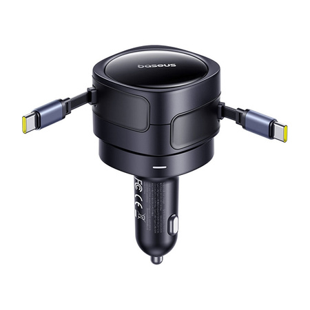 BASEUS ŁADOWARKA SAMOCHODOWA 60W Z KABLEM USB-C DO TELEFONÓW