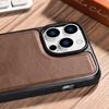 iCarer Leather Oil Wax etui pokryte naturalną skórą do iPhone 14 Pro Max (kompatybilne z MagSafe) brązowy (WMI14220720-BN)