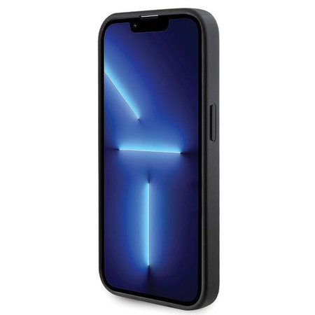 Etui Guess GUHMP14LPSAHMCK na iPhone 14 Pro - czarne Saffiano MagSafe