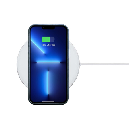 iCarer Oil Wax Premium Leather Case skórzane etui iPhone 14 Pro magnetyczne z MagSafe ciemnoniebieski (WMI14220702-BU)