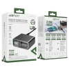 Wielofunkcyjny adapter Acefast Z4 PD 218W GaN 3 x USB-C + USB-A z 4 portami - szary