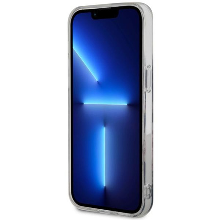 Etui Guess GUHMP14XHCFWSK na iPhone 14 Pro Max 6.7" - czarne Flower MagSafe