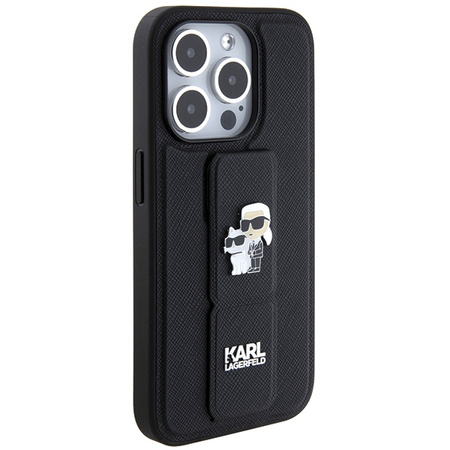 KARL LAGERFELD HARDCASE DO IPHONE 14 PRO 6.1 Z PINS KARL&CHOUPETTE SAFFIANO