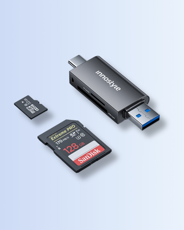 INNOSTYLE CZYTNIK KART SD USB-C USB DO TELEFONU LAPTOPA MICRO SD TF