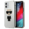 Karl Lagerfeld KLHCP12SPCUTRIKSL iPhone 12 mini 5,4" srebrny/silver hardcase Glitter Ikonik Karl