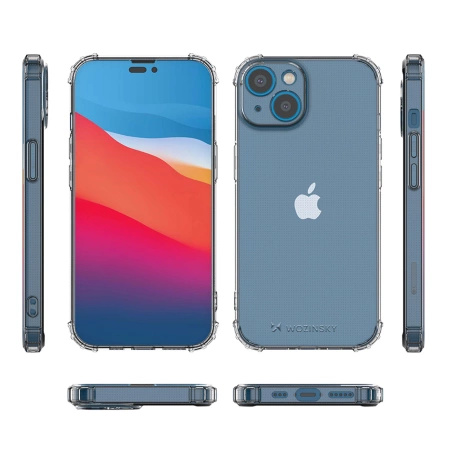 WOZINSKY ETUI POKROWIEC ANTI SHOCK DO IPHONE 14 PLUS PRZEZROCZYSTY PANCERNY