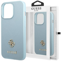 Guess GUHCP13MPS4MB iPhone 13 6,1" niebieski/blue hardcase Saffiano 4G Small Metal Logo