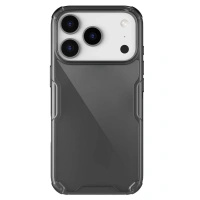 NILLKIN ETUI TPU NATURE PRO DO IPHONE 17 PRO PÓŁPRZEZROCZYSTE CZARNE