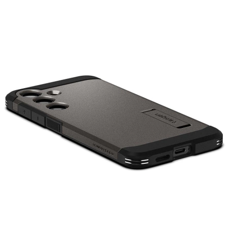 Etui Spigen Tough Armor na Samsung Galaxy S24 - metaliczny szary