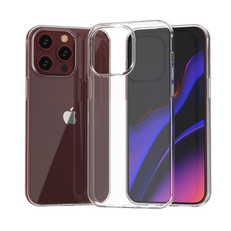 HURTEL ETUI DO IPHONE 15 PRO MAX PRZEZROCZYSTE Z SERII ULTRA CLEAR OCHRONNE