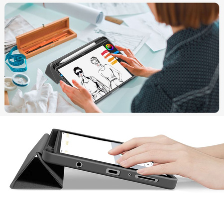 TECH-PROTECT SC PEN CANVAS GALAXY TAB A9+ / A11+ PLUS 11.0 X210 / X215 / X216 / X230 / X235 / X236 CHARCOAL GREY