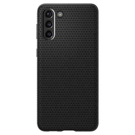 SPIGEN ETUI LIQUID AIR GALAXY S21+ PLUS MATTE BLACK OCHRONNE ANTYPOŚLIZGOWE