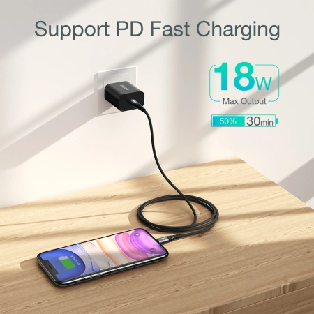 CHOETECH KABEL USB-C DO LIGHTNING DO IPHONE 12 13 14 15 3A 2M Z PEŁNYM