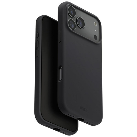 Etui UNIQ Lino do iPhone 17 Pro Max      Magclick Charging szary