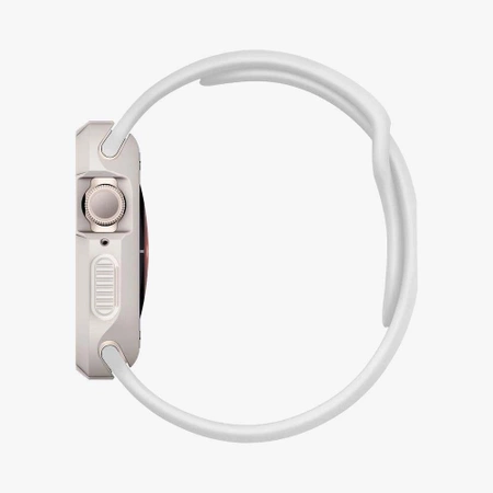 Etui Spigen Rugged Armor na Apple Watch 4 / 5 / 6 / 7 / 8 / 9 / SE (44 / 45 mm) - beżowe