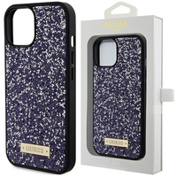 Etui Guess Rhinestone Metal Logo na iPhone 15 Pro Max - różowe