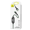 USAMS KABEL DO LIGHTNING 1,2M PLECIONY DO IPHONE 2A LED Z SZYBKIM