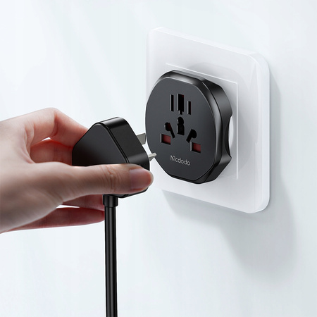 MCDODO UNIWERSALNY ADAPTER PODRÓŻNY PRZEJŚCIÓWKA EU DO EU US UK AU CN 2500W
