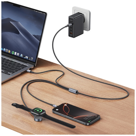 USAMS KABEL HUAAN SERIES SJ754 72W USB-C DO USB-C + ŁADOWARKA