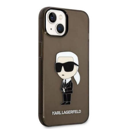 Karl Lagerfeld KLHCP14MHNIKTCK iPhone 14 Plus 6,7" czarny/black hardcase Ikonik Karl Lagerfeld