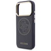 Etui Guess Perforated 4G MagSafe do iPhone 17 Pro Max niebieski