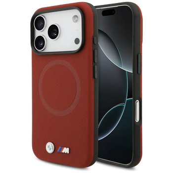 Etui BMW M FW Metal Logo MagSafe do      iPhone 17 Pro czerwony