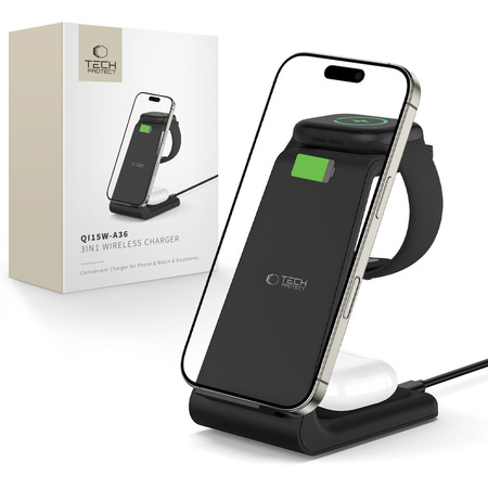 TECH-PROTECT ŁADOWARKA BEZPRZEWODOWA QI 15W DO MAGSAFE IPHONE 12 13 14 15