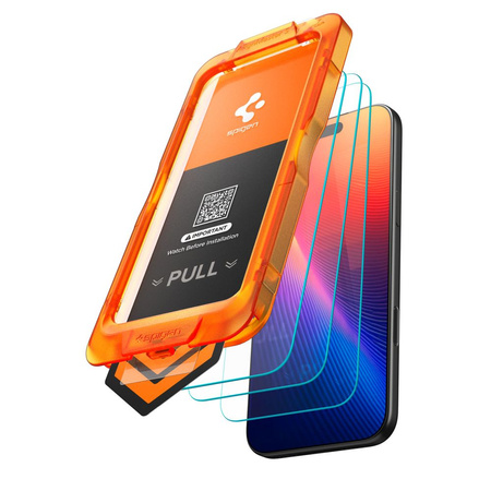 SZKŁO HARTOWANE SPIGEN ALM GLAS.TR SLIM 3-PACK IPHONE 17 PRO CLEAR