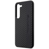 Etui AMG AMHCS23MBLSCA S23+ S916 - czarne Carbon Stripe&Embossed