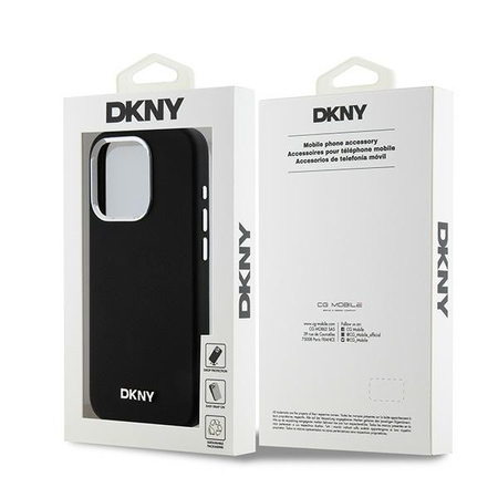 DKNY HARDCASE DO IPHONE 15 PRO DO MAGSAFE LIQUID SILICONE SMALL METAL LOGO