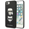 Karl Lagerfeld KLHCI8LSAKICKCBK iPhone 7 Plus / 8 Plus czarny/black hardcase Saffiano Karl&Choupette Head