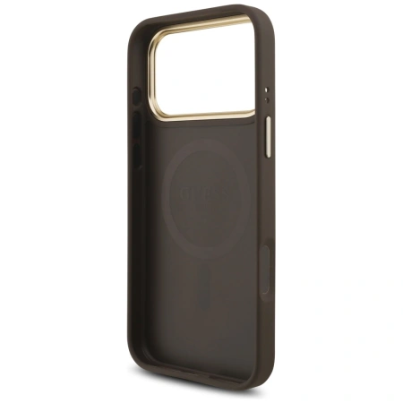 GUESS ETUI DO IPHONE 17 PRO MAX MAGSAFE LOGO TRIANGLE Z OCHRONĄ ANTY