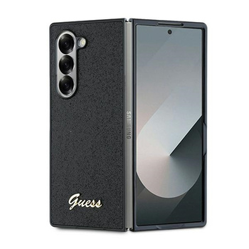 GUESS ETUI CASE DO SAMSUNG Z FOLD 6 F956 GLITTER SCRIPT Z LOGO METALOWYM