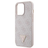 Etui Guess GUHCP13LP4TDSCPP na iPhone 13 Pro / 13 - różowe Crossbody 4G Metal Logo