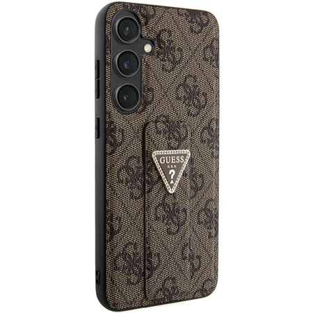 GUESS ETUI DO SAMSUNG S24 S921 HARDCASE Z GRIP STAND 4G TRIANGLE STRASS