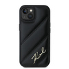 KARL LAGERFELD ETUI HARDCASE DIAGONAL QUILTED SCRIPT DO IPHONE 15 14 13 6.1