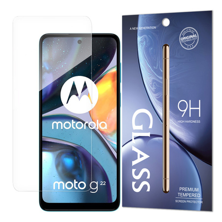 Tempered Glass szkło hartowane 9H Motorola Moto G22 (opakowanie – koperta)