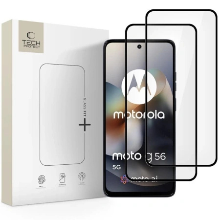 TECH-PROTECT SZKŁO HARTOWANE GLASS FIT+ DO MOTOROLA MOTO G56 5G OCHRONNE 2