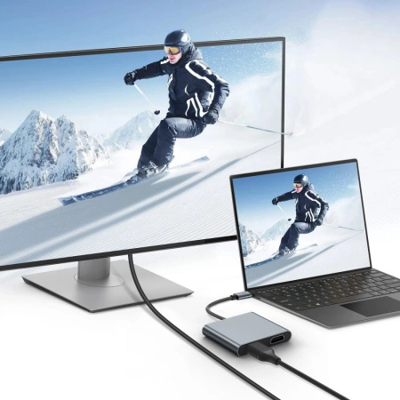 TECH-PROTECT ADAPTER 4W1 USB-C DO 2X HDMI 4K 60HZ DO MACBOOKÓW