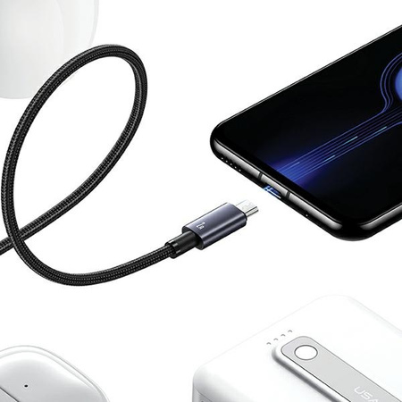 USAMS KABEL USB NA MICRO-USB 2A DO TELEFONÓW 1,2M Z SZYBKIM ŁADOWANIEM