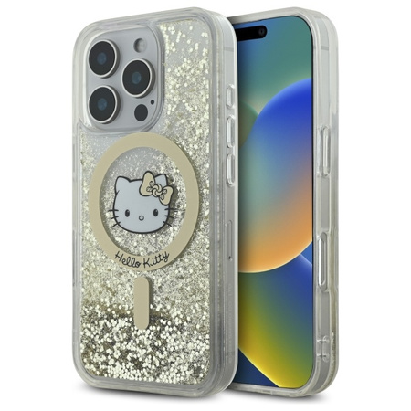 HELLO KITTY HARDCASE LIQUID GLITTER DO TELEFONÓW IPHONE 16 PRO MAX