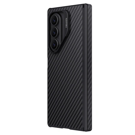 Etui Nillkin Synthetic Fiber Pro Magnetic na Samsung Galaxy Z Fold 7 kompatybilne z MagSafe - czarne