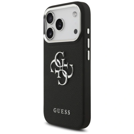 GUESS ETUI DO IPHONE 17 PRO GRANULOWANE LOGO 4G MAGNETYCZNE Z LOGO