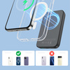 Joyroom powerbank 10000mAh 20W Power Delivery Quick Charge magnetyczna ładowarka bezprzewodowa Qi 15W do iPhone kompatybilna z MagSafe czarny (JR-W020 black)