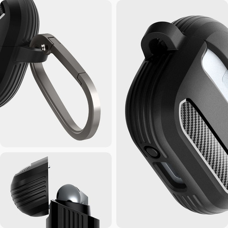 SPIGEN RUGGED ARMOR ETUI DO SAMSUNG GALAXY BUDS 3 3 PRO MATOWE WZMACNIANE
