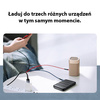 USAMS KABEL PLECIONY 3W1 DO LIGHTNING MICROUSB USB-C 0.35M SZYBKA ŁADOWARKA